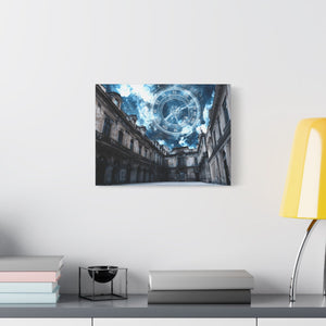 Sky Clock Matte Canvas Art | Unique Home Décor, Wall Art, Gift for Art Lovers