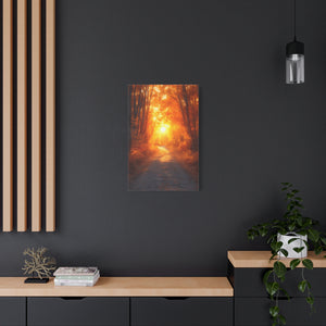Autumn Pathway Canvas Print, Fall Décor, Nature Wall Art, Home Décor, Gift for Nature Lovers