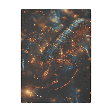 Canvas Art, Scorpio Astrological Sign, Stretched Canvas Print, AI Art, Matte Finish, Home Décor Wall Art