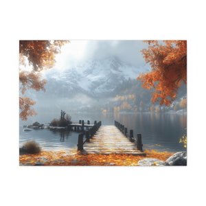 Autumn Landscape Canvas Print, Fall Wall Art, Cozy Home Decor, Nature Photography, Seasonal Decor, Gift for Nature Lovers