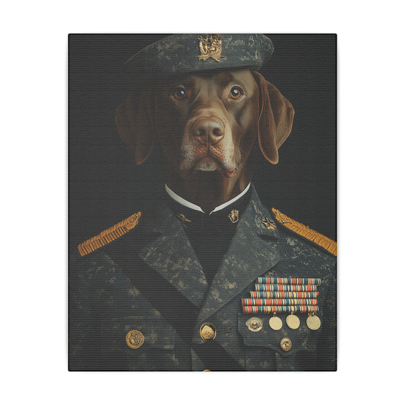 German Shorthaired Pointer, Military, Military Dress, Army, Air Force, Navy, Marines, Dog Wall Art, Dog Art, Military Wall Art, Military Art