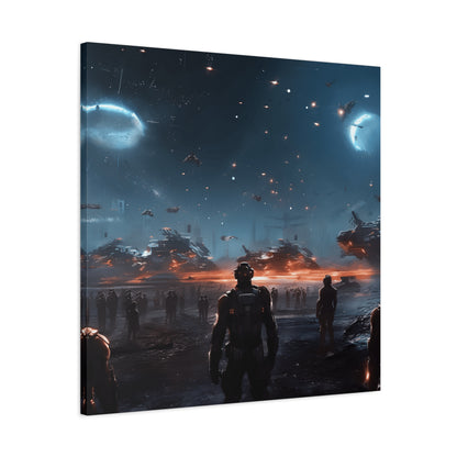 Sci-Fi Wall Art Canvas, Futuristic Decor, Space Art Print, Home Gallery Decoration, Gift for Sci-Fi Lovers