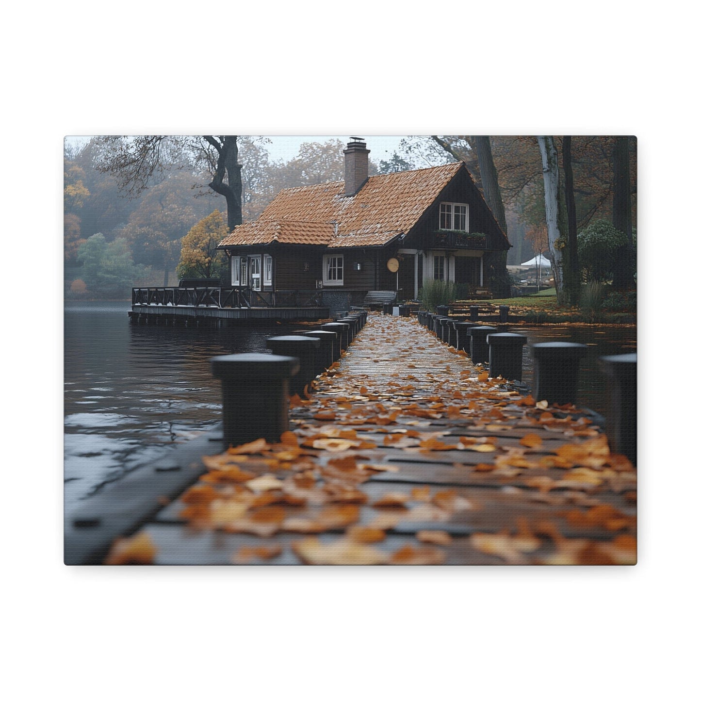 Autumn Landscape Canvas Print, Cozy Home Wall Art, Fall Decor, Nature Photography, Gift for Homeowners, Seasonal Decor