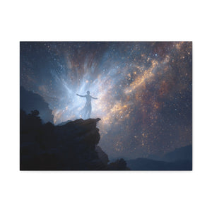 Cosmic Canvas Wall Art, Inspirational Decor, Galaxy Artwork, Home Decor, Celestial Wall Print, Meditation Art, Gift Idea