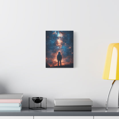 Cosmic Wall Art Canvas Print, Space Decor, Astronaut Artwork, Universe Gift, Galaxy Decoration, Sci-Fi Home Gallery