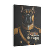 Canvas Print, AI Image Dogs Military Uniforms, Wall Art Decor, Home Office Decoration, Dog Lover Gift