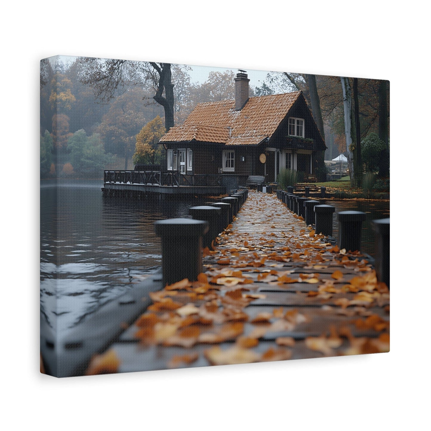 Autumn Landscape Canvas Print, Cozy Home Wall Art, Fall Decor, Nature Photography, Gift for Homeowners, Seasonal Decor