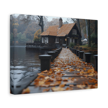 Autumn Landscape Canvas Print, Cozy Home Wall Art, Fall Decor, Nature Photography, Gift for Homeowners, Seasonal Decor