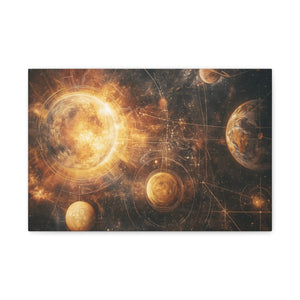 Celestial Canvas Wall Art, Cosmic Decor, Space Lover Gift, Galaxy Artwork, Home Decoration