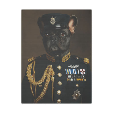 Dog, French Bulldog, Military, Military Dress, Army, Air Force, Navy, Marines, Dog Wall Art, Dog Art, Military Wall Art, Military Art