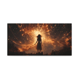 Cosmic Dreams Canvas Wall Art, High-Quality Matte Print, Celestial Decor, Cosmic Art, Gift for Space Lovers, Home Decor