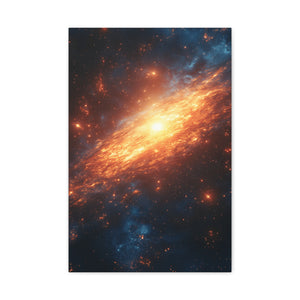 Cosmic Wall Art Canvas Print, Galaxy Decor for Home, Astronomy Gift, Space Lover Art
