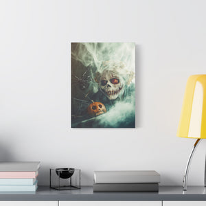 Spooky Halloween Wall Art, Framed Canvas Print, Haunted Decor, Gothic Artwork, Home Decor for Fall Celebrations