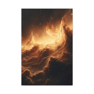 Canvas Wall Art, Cosmic Landscape, Celestial Décor, Starry Night Art, Space Wall Décor