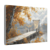 Autumn Décor, Canvas Art, AI Autumn Landscape, Nature Artwork Gift, Modern Wall Hanging, Unique Wall Art