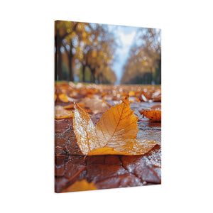 Autumn Leaf Canvas Wall Art, Nature Decor, Fall Home Decor, Seasonal Artwork, Gallery Wall, Eco-Friendly Art