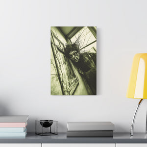 Horror Art Canvas Print, Unique Home Decor, Spooky Wall Art, Gothic Style, Creepy Gift Idea, Halloween Decoration