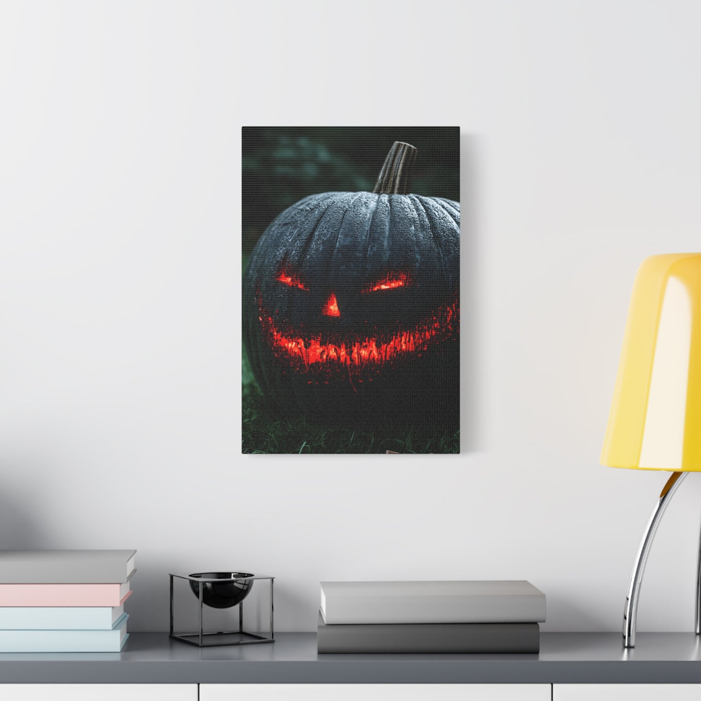 Spooky Halloween Canvas Art, Pumpkin Wall Decor for Fall, Haunted House Decoration, Halloween Gift, Trick-or-Treat Decor