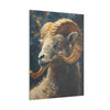 Canvas Art, Aries Astrological Sign, Stretched Canvas Print, AI Art, Matte Finish, Home Décor Wall Art