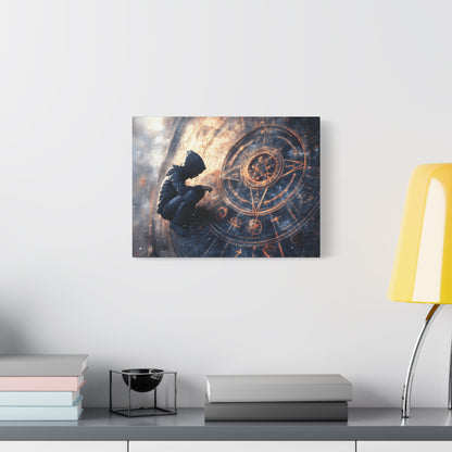 Canvas Print Astrology Clock