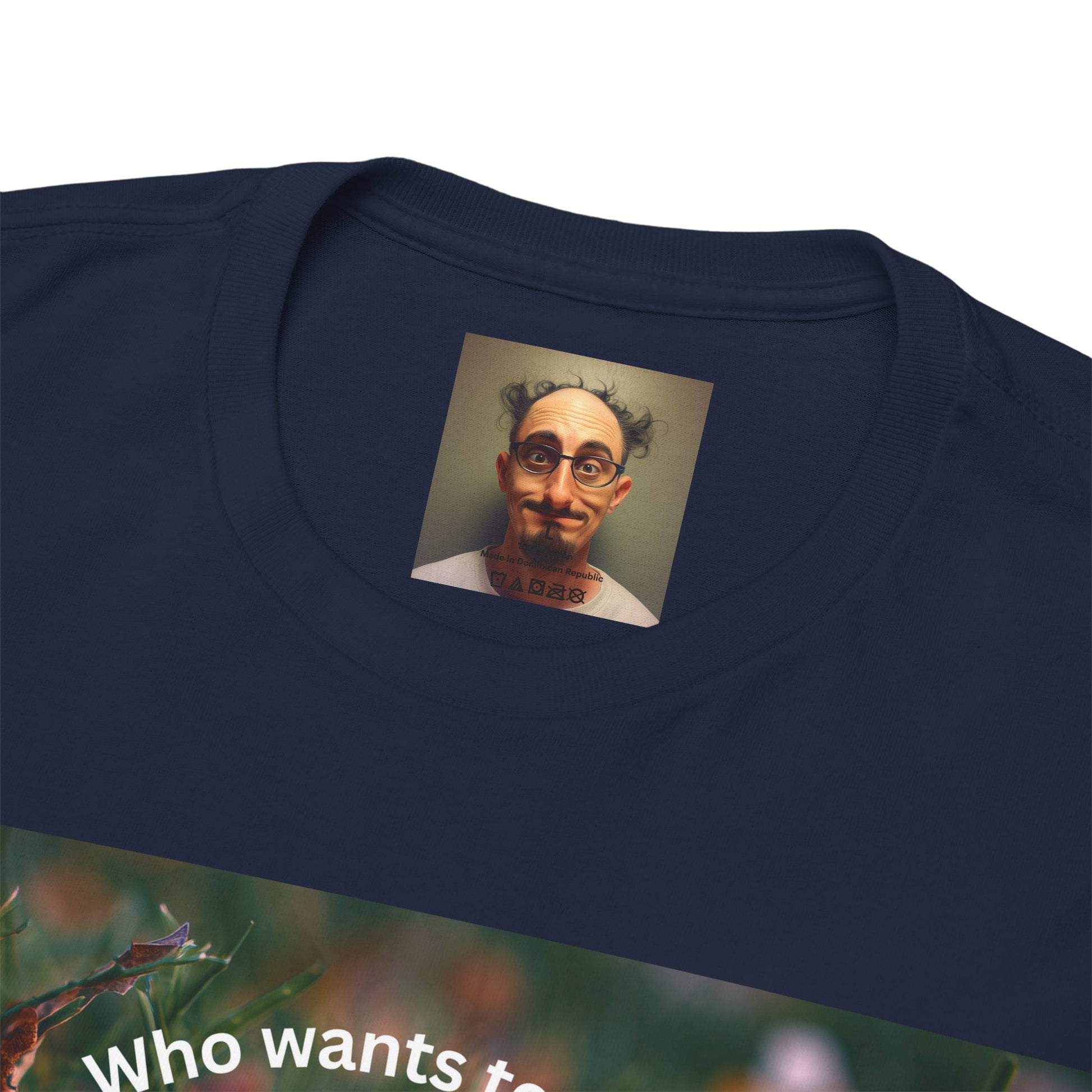 Playful Unisex Heavy Cotton Tee featuring humorous hacky sack graphic, perfect for casual wear.