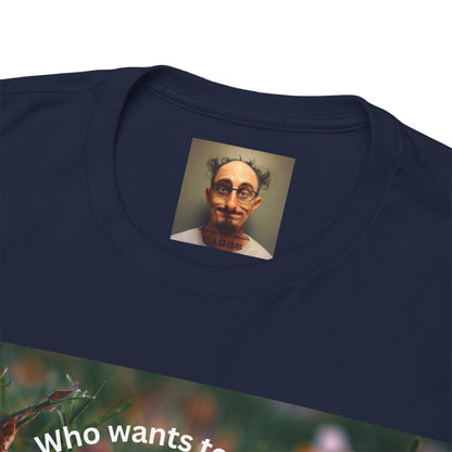 Playful Unisex Heavy Cotton Tee featuring humorous hacky sack graphic, perfect for casual wear.