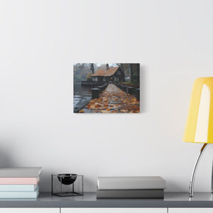 Autumn Landscape Canvas Print, Cozy Home Wall Art, Fall Decor, Nature Photography, Gift for Homeowners, Seasonal Decor
