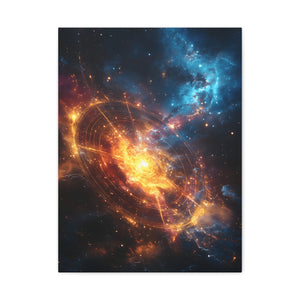 Cosmic Art Canvas, Galaxy Wall Decor, Stellar Home Design, Space Artwork, Astronomical Gift