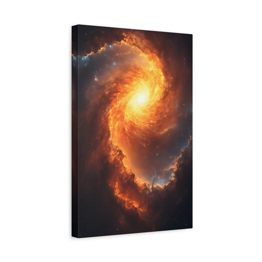 Galactic Swirl Canvas Art, Cosmic Wall Decor, Galaxy Home Decor, Celestial Art Piece, Space-themed Artwork, Gift for Astronomers