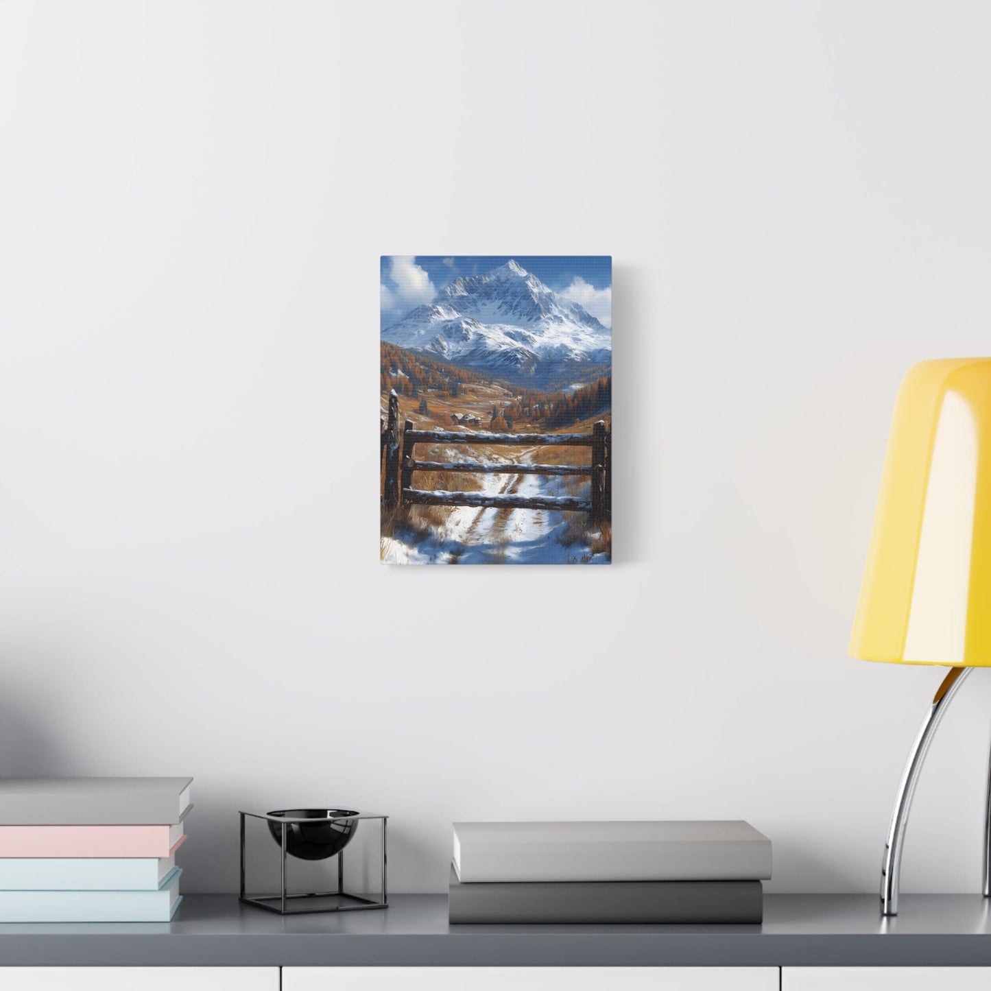 Mountain Landscape Canvas Print, Wall Art, Home Decor, Office Decor, Nature Lover Gift, Cozy Cabin Style