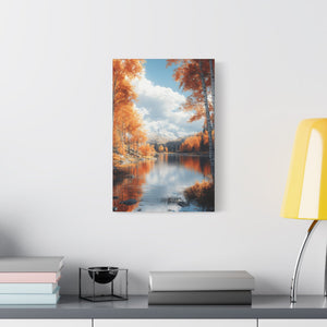 Autumn Landscape Canvas Print, Nature Wall Art, Fall Decor, Home Office Decor, Gift for Nature Lovers, Scenic Wall Hanging