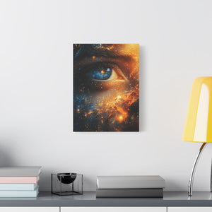 Cosmic Eye Wall Art Canvas, Mystical Home Decor, Celestial Art, Space Lover's Gift - BldyLcks Designs