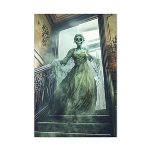 Hauntingly Elegant Canvas Art, Creepy Home Decor, Halloween Wall Art, Spooky Artwork, Gothic Living Room Decoration