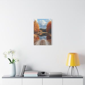 Autumn Landscape Canvas Print, Nature Wall Art, Fall Decor, Rustic Home Decor