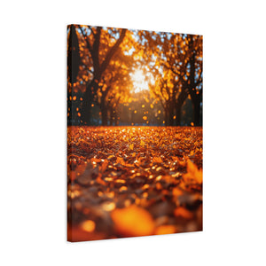 Autumn Landscape Canvas Print, Fall Decor, Cozy Room Art, Home Wall Decor, Gift for Nature Lovers, Thanksgiving Decoration