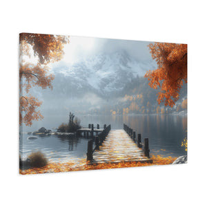 Autumn Landscape Canvas Print, Fall Wall Art, Cozy Home Decor, Nature Photography, Seasonal Decor, Gift for Nature Lovers