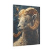 Canvas Art, Aries Astrological Sign, Stretched Canvas Print, AI Art, Matte Finish, Home Décor Wall Art