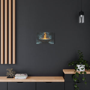 Mystical Fire Canvas Art, Home Décor, Aura Wall Art, Gift for Nature Lovers