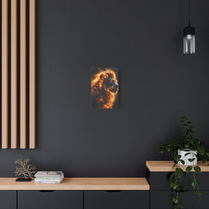Fierce Lion Canvas Artwork, Wild Animal Decor, Bold Home Wall Art, Inspirational Gift, Unique Lion Print, Modern Decor