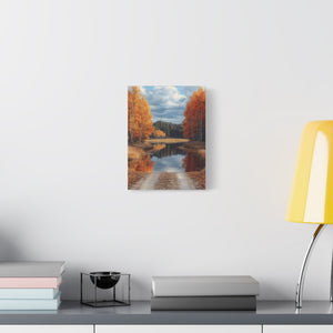 Autumn Landscape Canvas Print, Nature Wall Art, Fall Decor, Rustic Home Decor