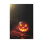 Halloween Pumpkin Canvas Art Print, Spooky Wall Decor, Fall Home Decoration, Halloween Party Decoration, Pumpkin Artwork