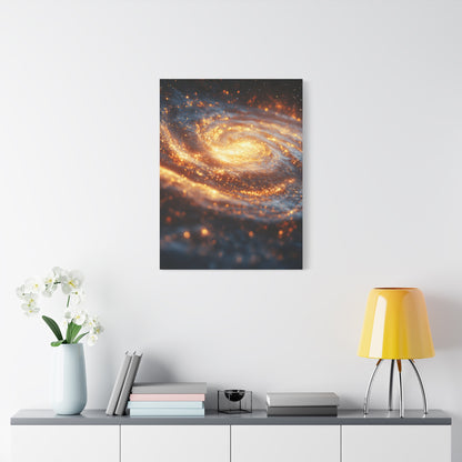 Galactic Canvas Wall Art, Cosmic Decor, Space Themed Gift, Astronomy Lover's Art, Home Decor, Starry Night Artwork