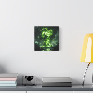 Enchanted Tree Canvas Art Print, Nature Home Decor, Forest Wall Art, Living Room Decoration, Gift for Nature Lovers, Green Wall Art