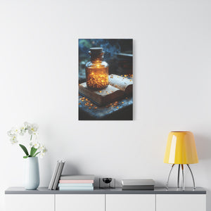Illuminated Canvas Art, Cozy Home Decor, Gift for Book Lovers, Unique Wall Art, Enchanted Decoration