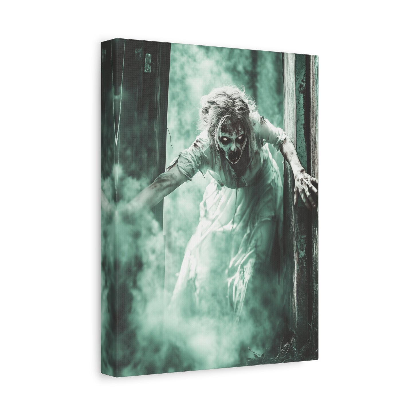 Haunting Matte Canvas Print, Wall Art for Halloween, Scary Decor, Spooky Home Decoration, Horror Lovers Gift, Creepy Artwork