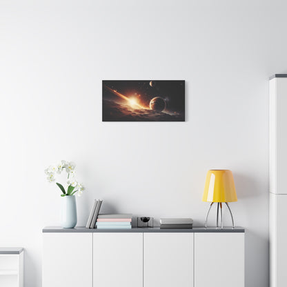 Cosmic Wall Art Canvas, Space Decor, Stellar Prints, Galaxy Home Decoration, Astronaut Bedroom Decor, Unique Gift for Space Lovers