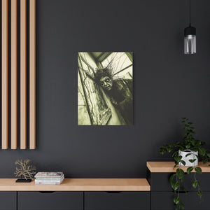 Horror Art Canvas Print, Unique Home Decor, Spooky Wall Art, Gothic Style, Creepy Gift Idea, Halloween Decoration