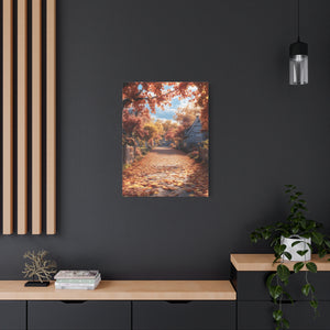 Autumn Landscape Canvas Wall Art Print, Fall Decor, Home Decoration, Nature Artwork, Seasonal Gift, Cozy Vibes, Rustic Wall Decor