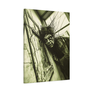 Horror Art Canvas Print, Unique Home Decor, Spooky Wall Art, Gothic Style, Creepy Gift Idea, Halloween Decoration