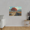 Autumn Décor, Canvas Art, AI Autumn Landscape, Nature Artwork Gift, Modern Wall Hanging, Unique Wall Art